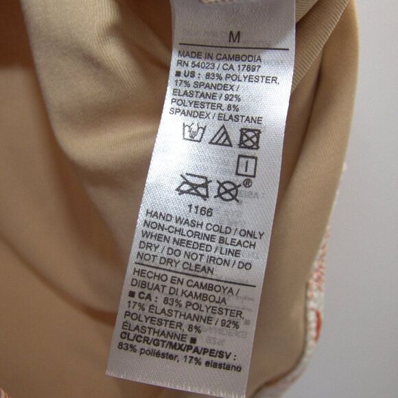 NWT Old Navy Tie-Shoulder Ruched Plunge One-Piece Swimsuit Size M - Picture 6 of 7